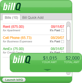 billQ OS X Widget