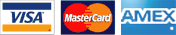 Visa and Mastercard logos